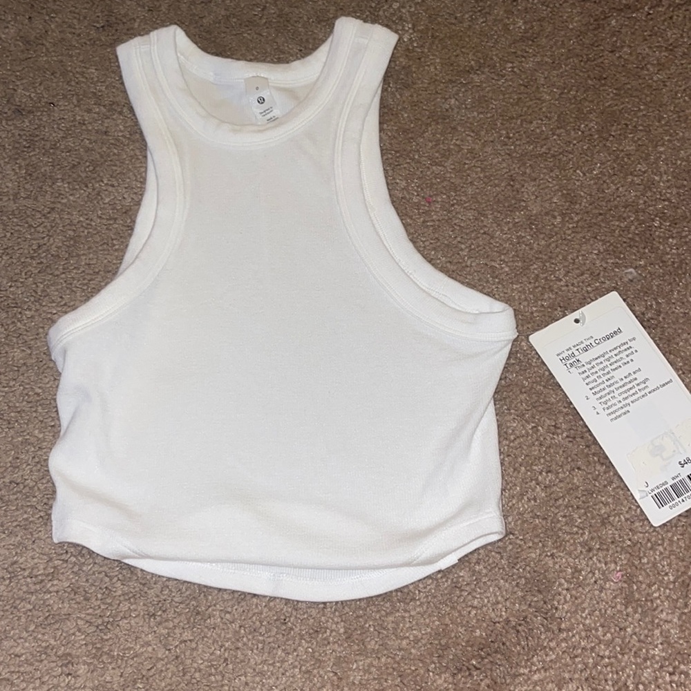 Lululemon hold tight cropped tank